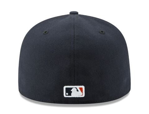HOUSTON ASTROS NEW ERA ROAD AUTHENTIC COLLECTION 59FIFTY FITTED-ON-FIELD COLLECTION-NAVY/ORANGE
