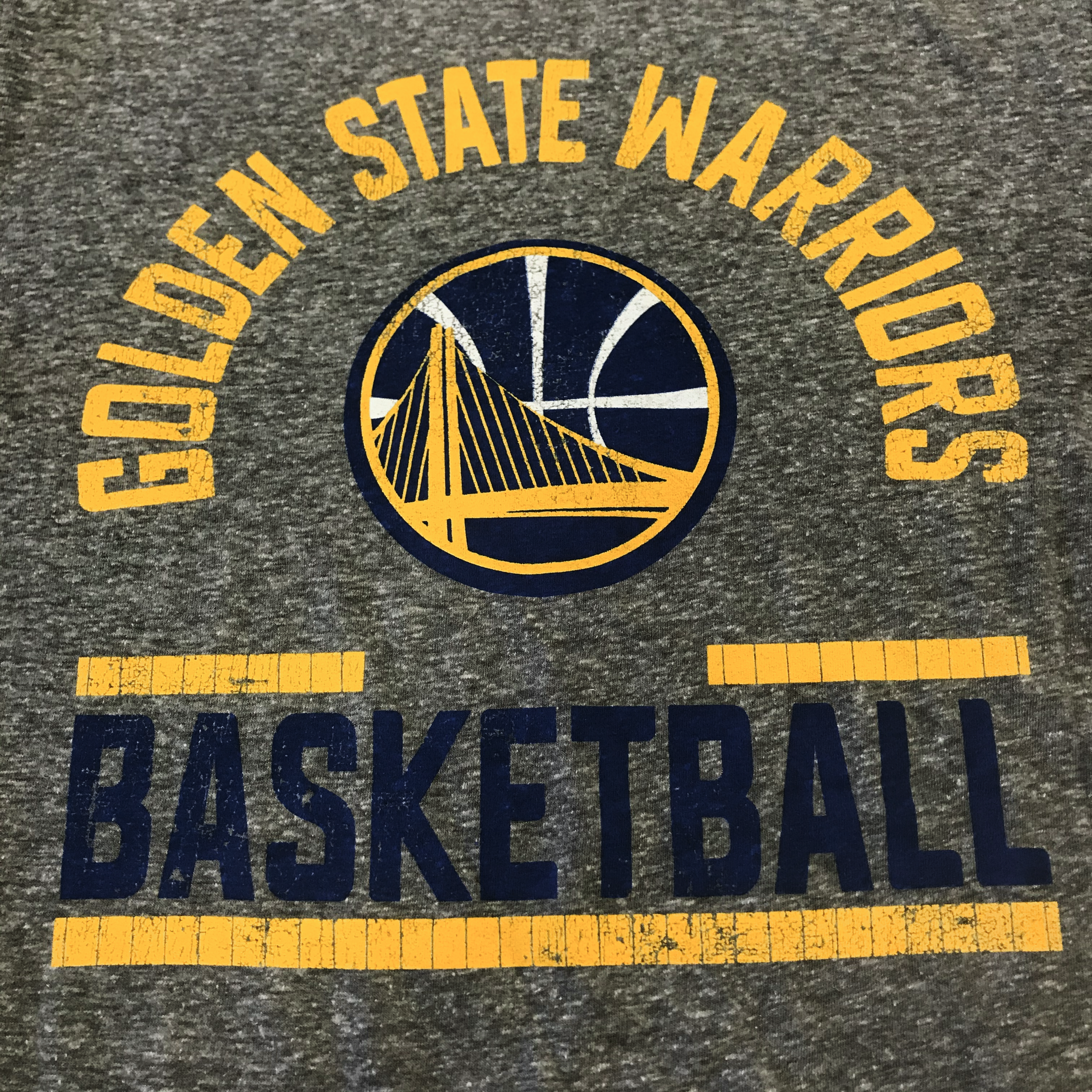 Youth NBA Golden State Warriors Heather Grey T Shirt