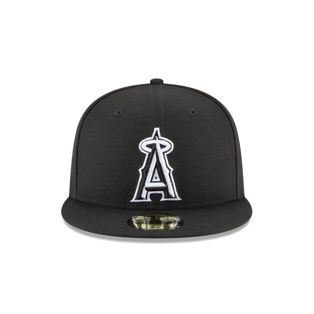 LOS ANGELES ANGELS NEW ERA BASIC 59FIFTY FITTED -BLACK/WHITE