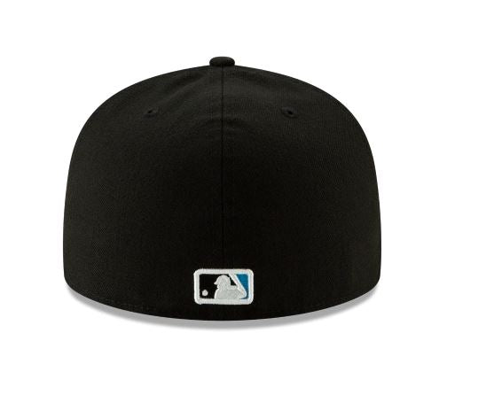 MIAMI MARLINS NEW ERA HOME AUTHENTIC COLLECTION 59FIFTY FITTED-ON-FIELD COLLECTION-BLACK