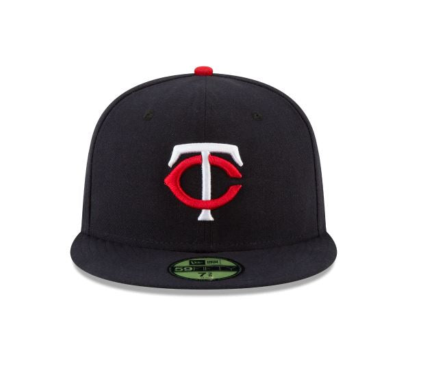 MINNESOTA TWINS HOME AUTHENTIC COLLECTION 59FIFTY FITTED-ON-FIELD COLLECTION-NAVY