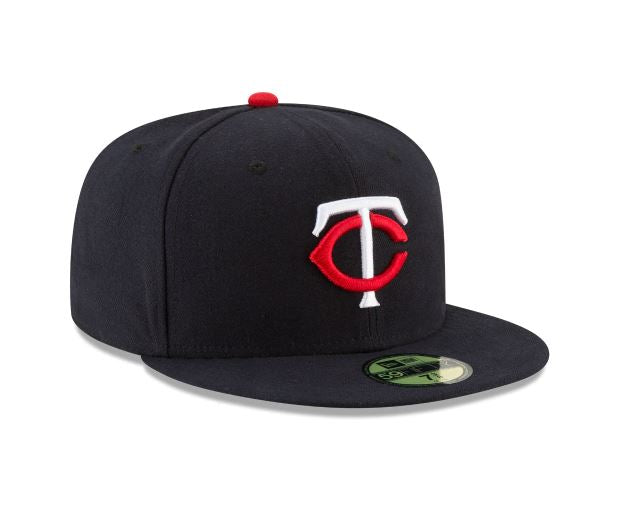 MINNESOTA TWINS HOME AUTHENTIC COLLECTION 59FIFTY FITTED-ON-FIELD COLLECTION-NAVY
