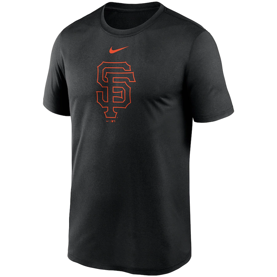 Nike Men's San Francisco Giants Team Large Logo Legend Performance T-Shirt - Black