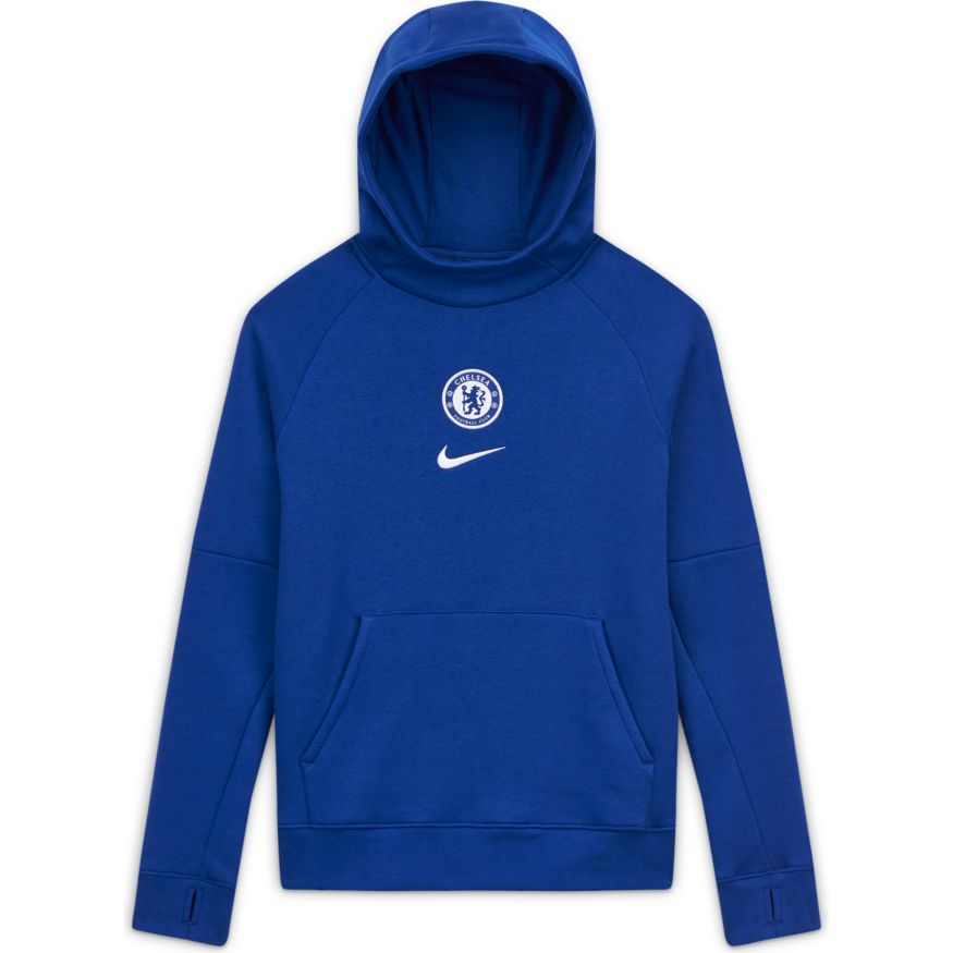 Nike Chelsea FC Big Kids' Fleece Pullover Soccer Hoodie