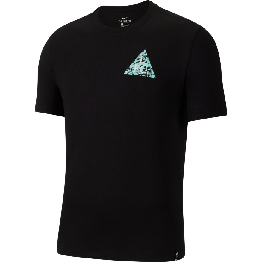 Nike Liverpool FC Men's Soccer T-Shirt-Black/Teal