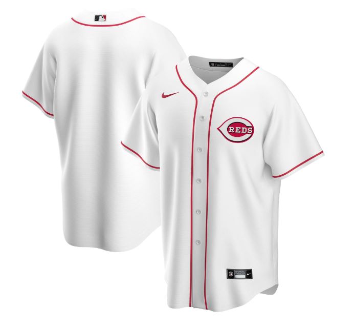 Nike Men's Cincinnati Reds White Home 2020 Replica Team Jersey