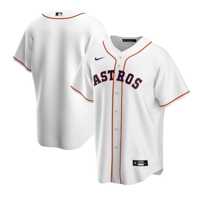 Nike Men's Houston Astros White Home 2020 Replica Team Jersey