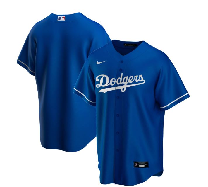 Nike Men's Los Angeles Dodgers Royal Alternate 2020 Replica Team Jersey