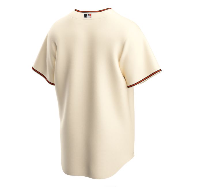Nike Men's San Francisco Giants Cream Home 2020 Official Replica Team Jersey