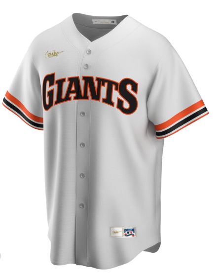 Nike Mens San Francisco Giants White Home 2020 Cooperstown Collection Team Jersey