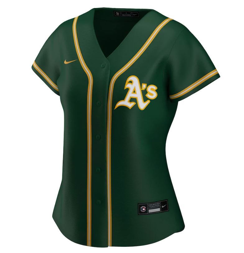 Nike Women's Oakland Athletics Green Alternate 2020 Replica Team Jersey