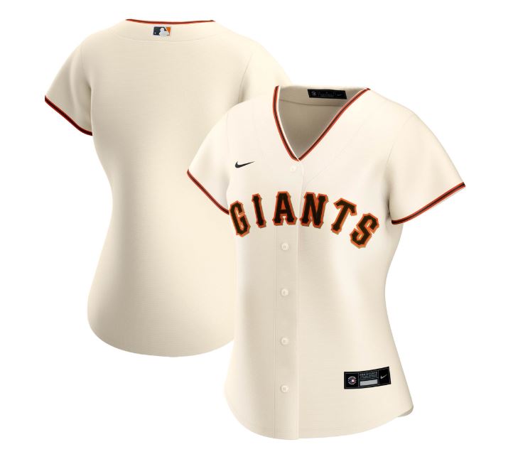 Nike Women's San Francisco Giants Cream Home 2020 Replica Team Jersey