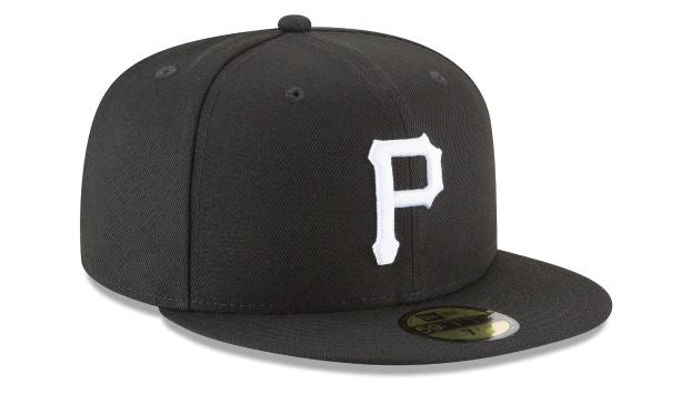 PITTSBURGH PIRATES NEW ERA BASIC COLLECTION FITTED 59FIFTY-BLACK AND WHITE