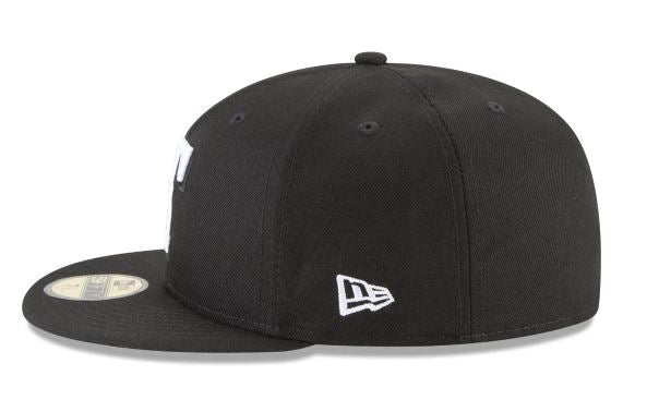 TEXAS RANGERS NEW ERA BASIC COLLECTION FITTED 59FIFTY-BLACK AND WHITE