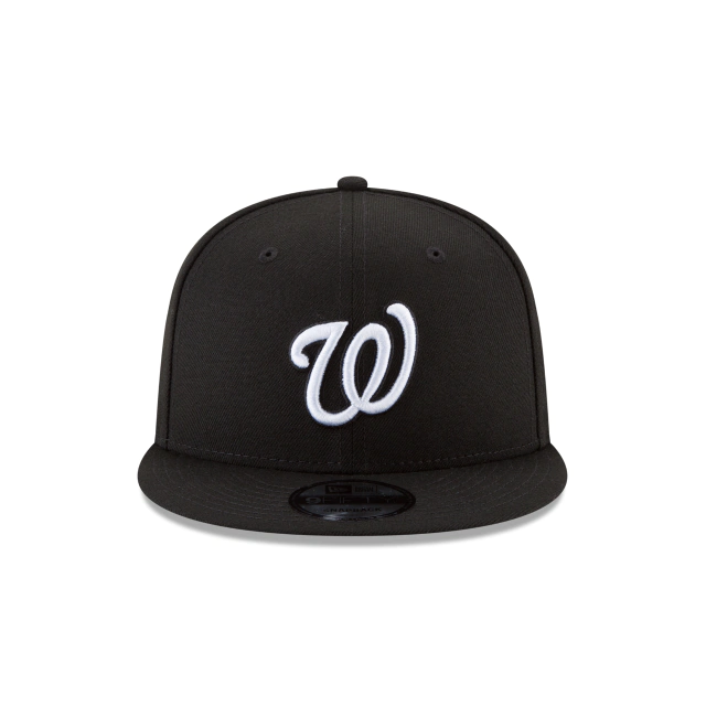 WASHINGTON NATIONALS NEW ERA BASIC COLLECTION SNAPBACK 9FIFTY-BLACK AND WHITE