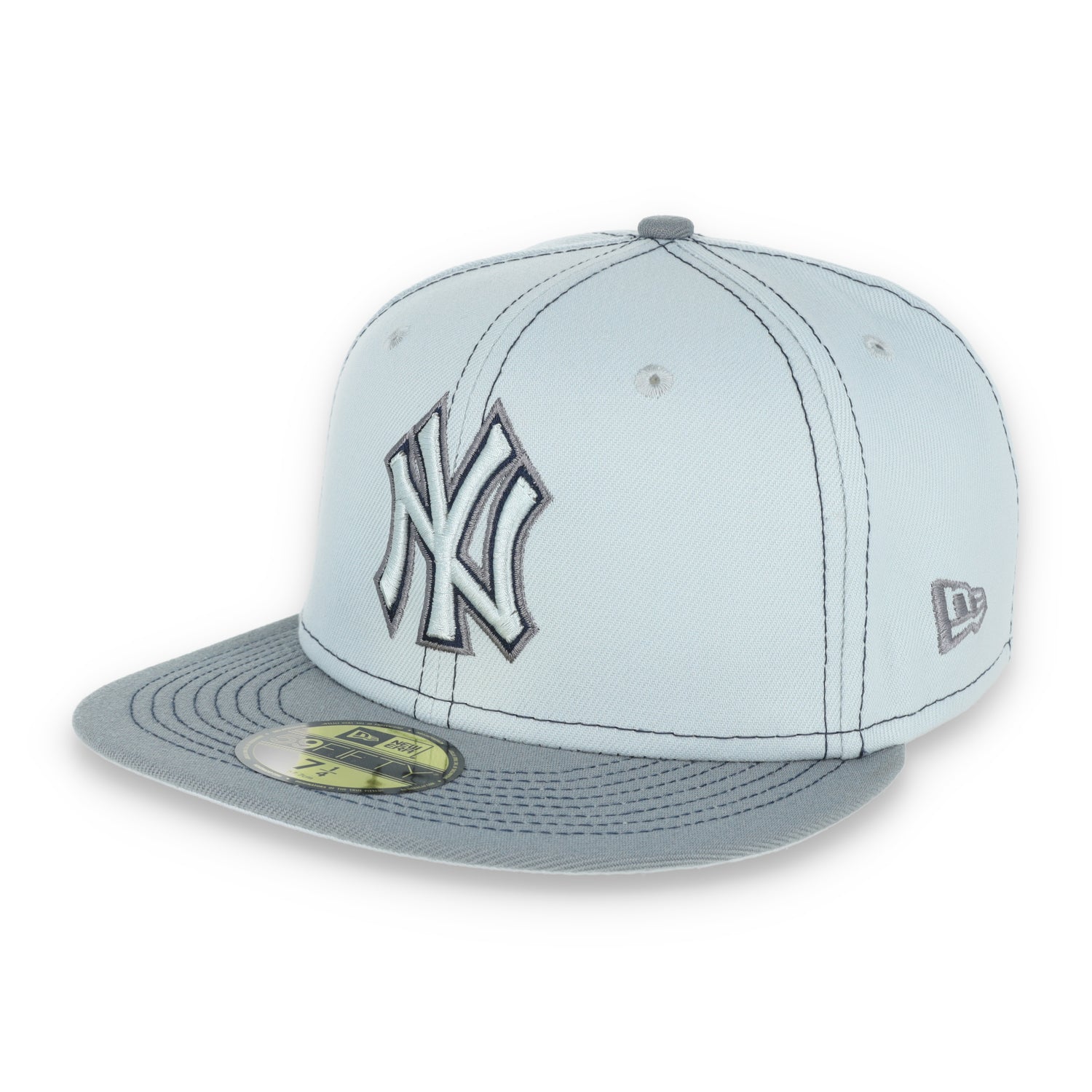 New York Yankee Gray Pop 59FIFTY Fitted Hat- Gray