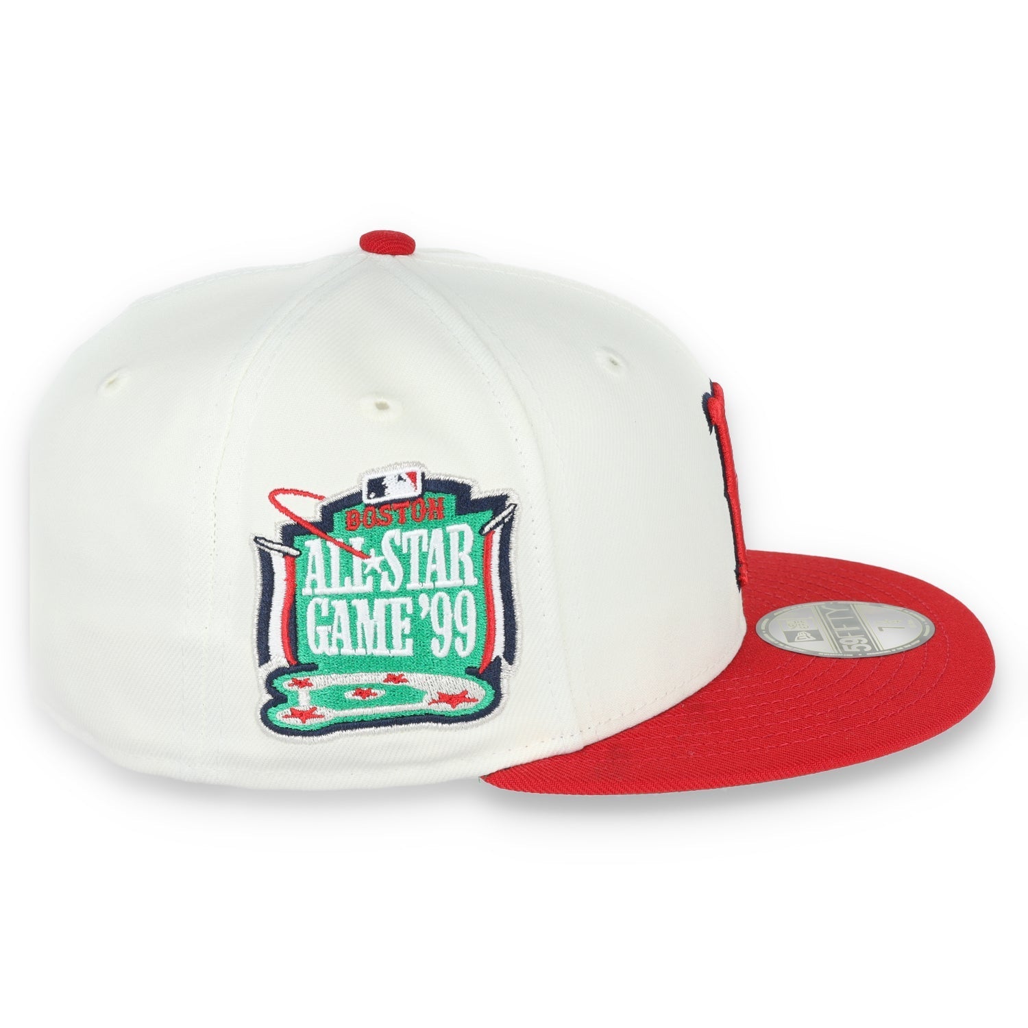 New Era Boston Red Sox 1999 All Star Game Patch 59FIFTY Fitted Ivory Hat