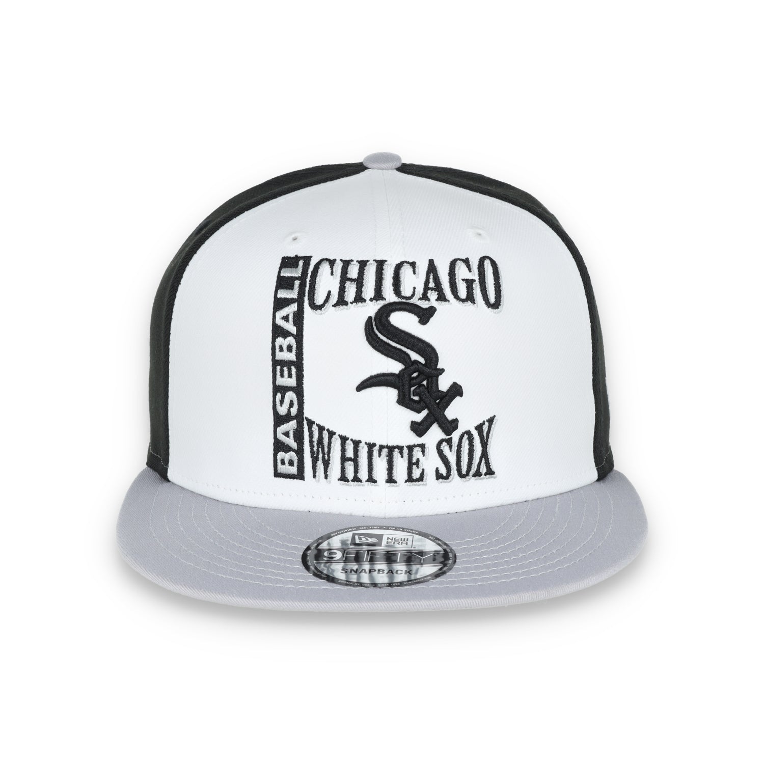 New Era Chicago White Sox Retro Sport 9FIFTY Snapback Hat - White/Black