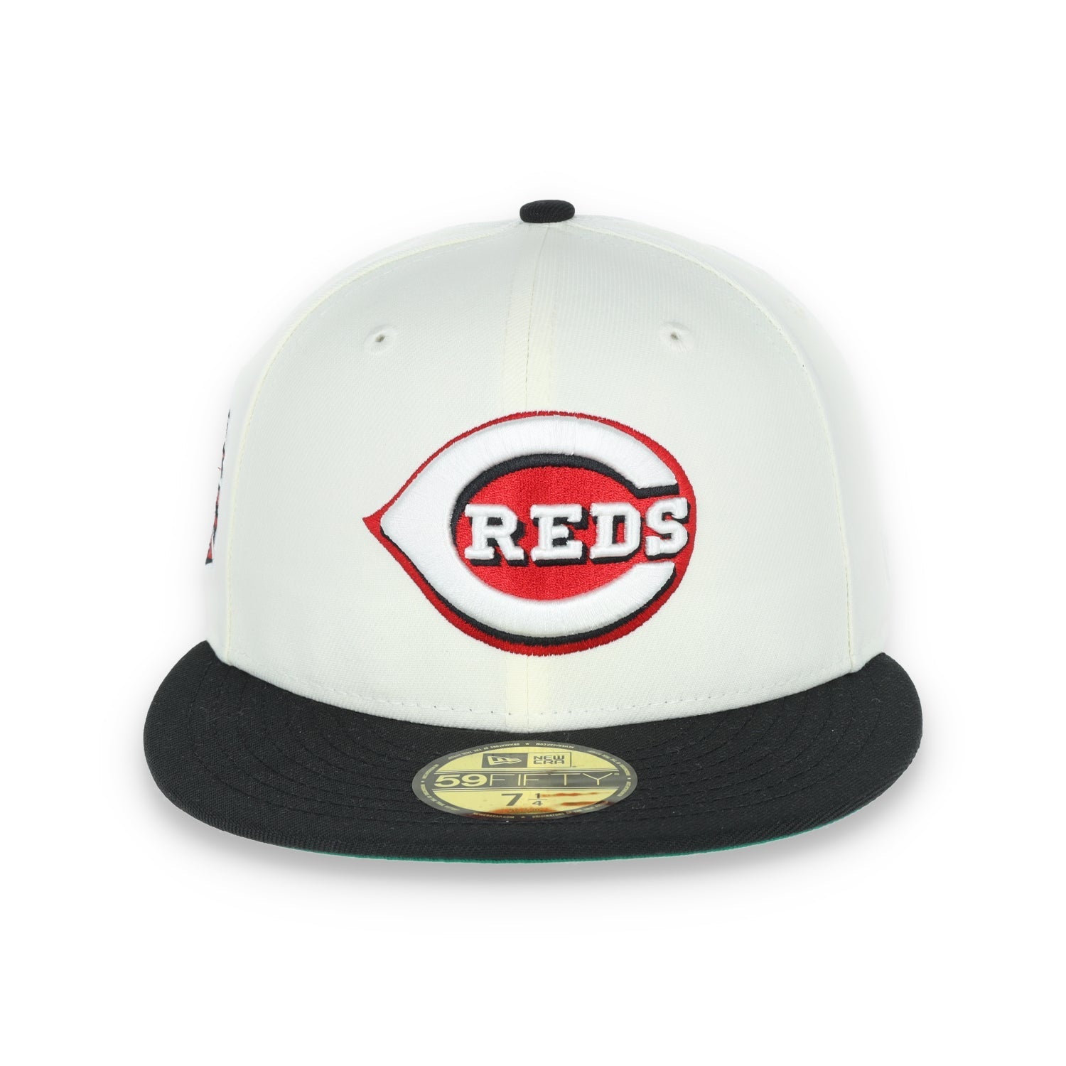 New Era Cincinnati Red Patch 59FIFTY Fitted Ivory Hat