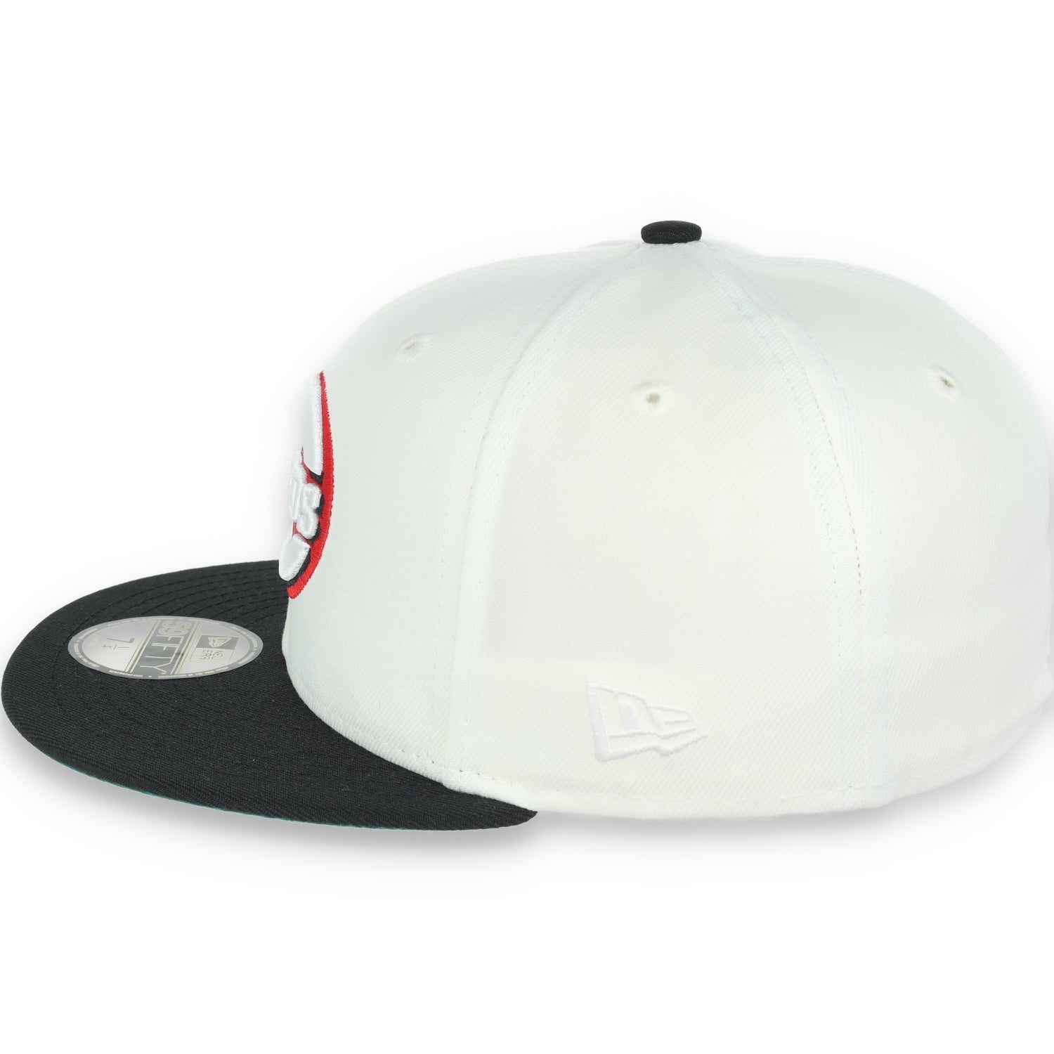 New Era Cincinnati Red Patch 59FIFTY Fitted Ivory Hat