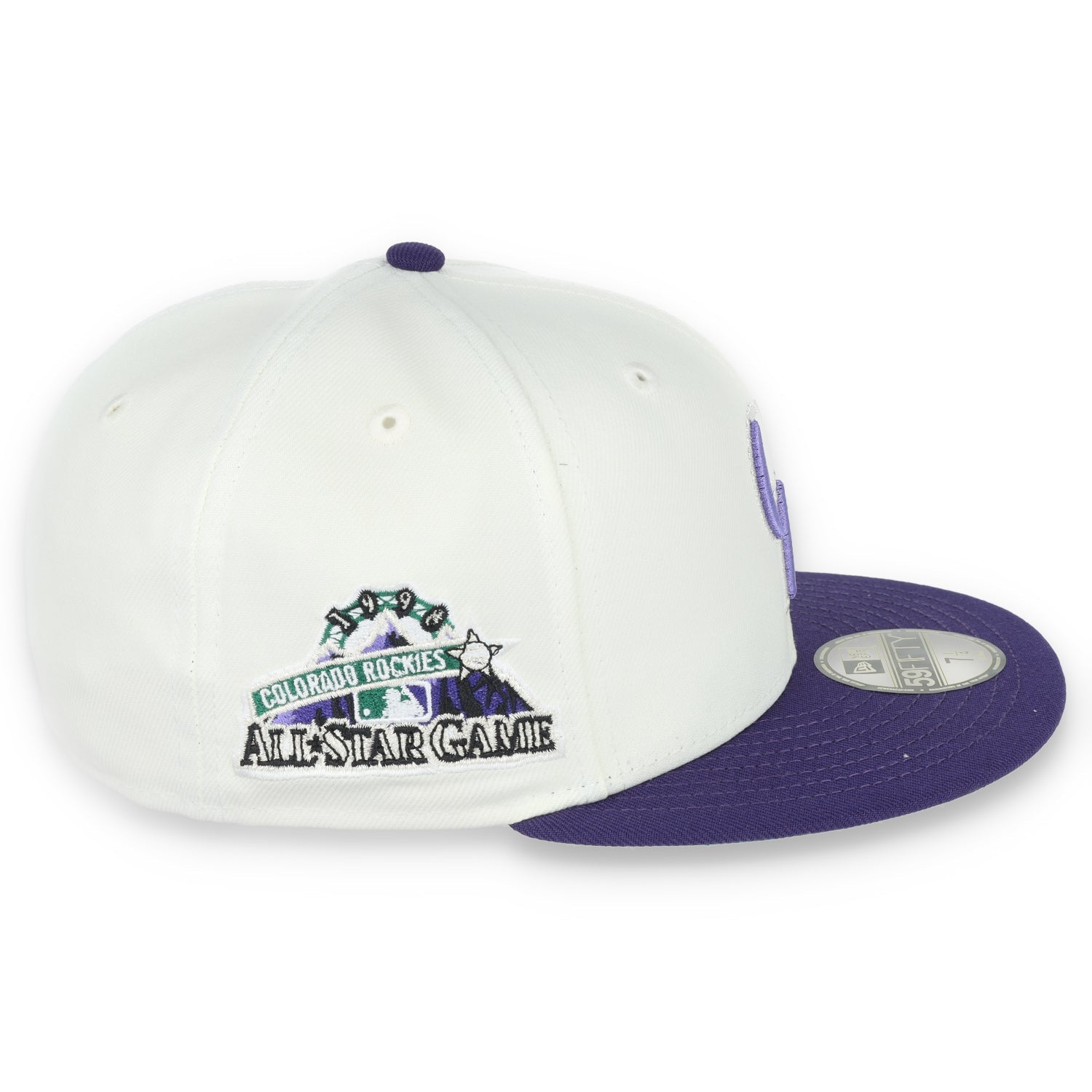 New Era Colorado Rockies 1998 All Star Game Patch 59FIFTY Fitted Ivory Hat