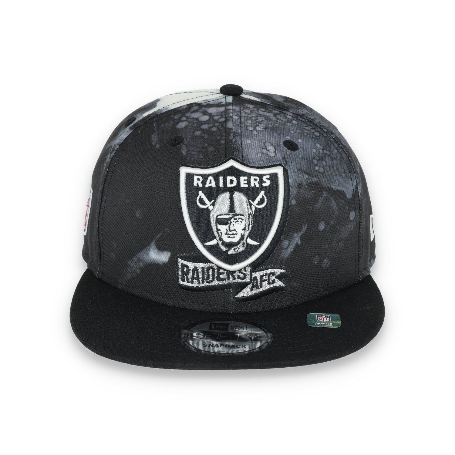 New Era Las Vegas Sideline Ink Dye 9FIFTY Snapback Hat-Black