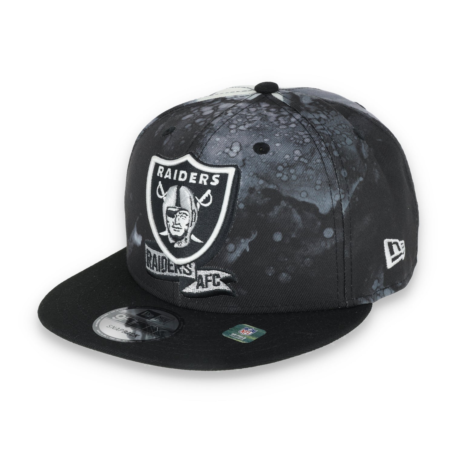 New Era Las Vegas Sideline Ink Dye 9FIFTY Snapback Hat-Black