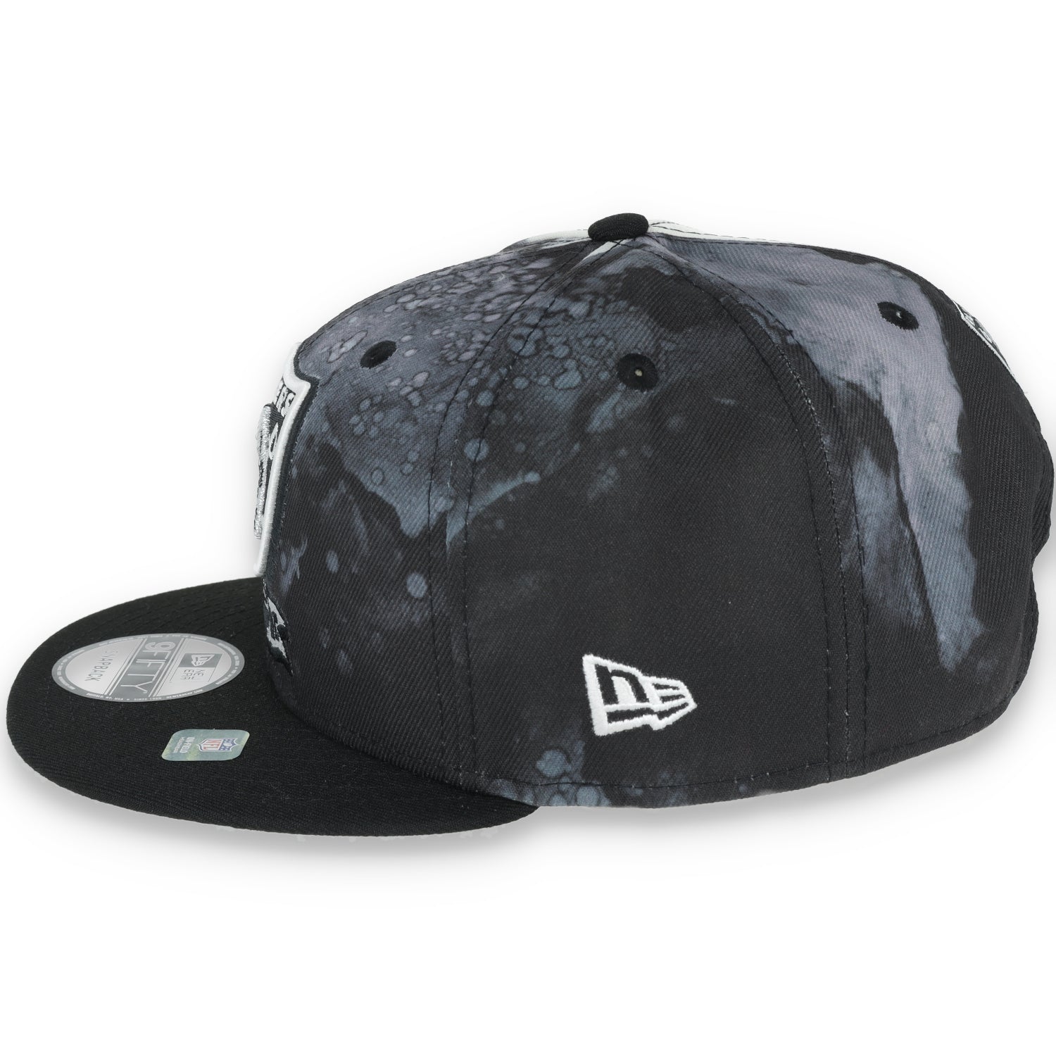 New Era Las Vegas Sideline Ink Dye 9FIFTY Snapback Hat-Black