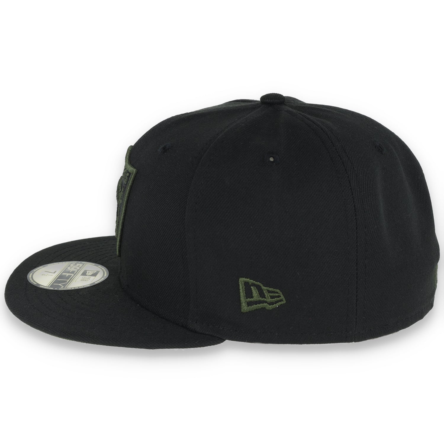 New Era Las Vegas Raiders Shield 59FIFTY Fitted HAT-RIFLE GREEN