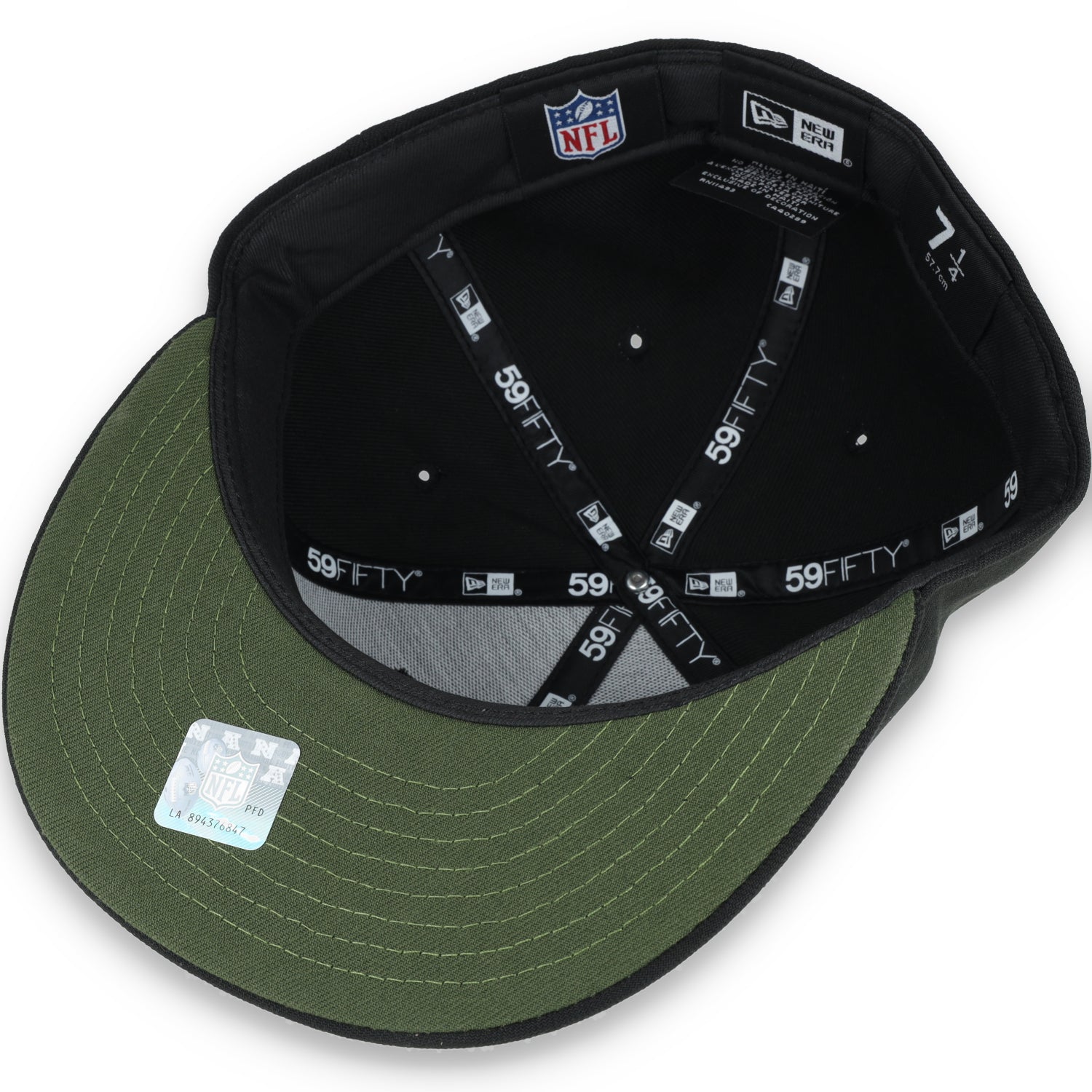 New Era Las Vegas Raiders Shield 59FIFTY Fitted HAT-RIFLE GREEN