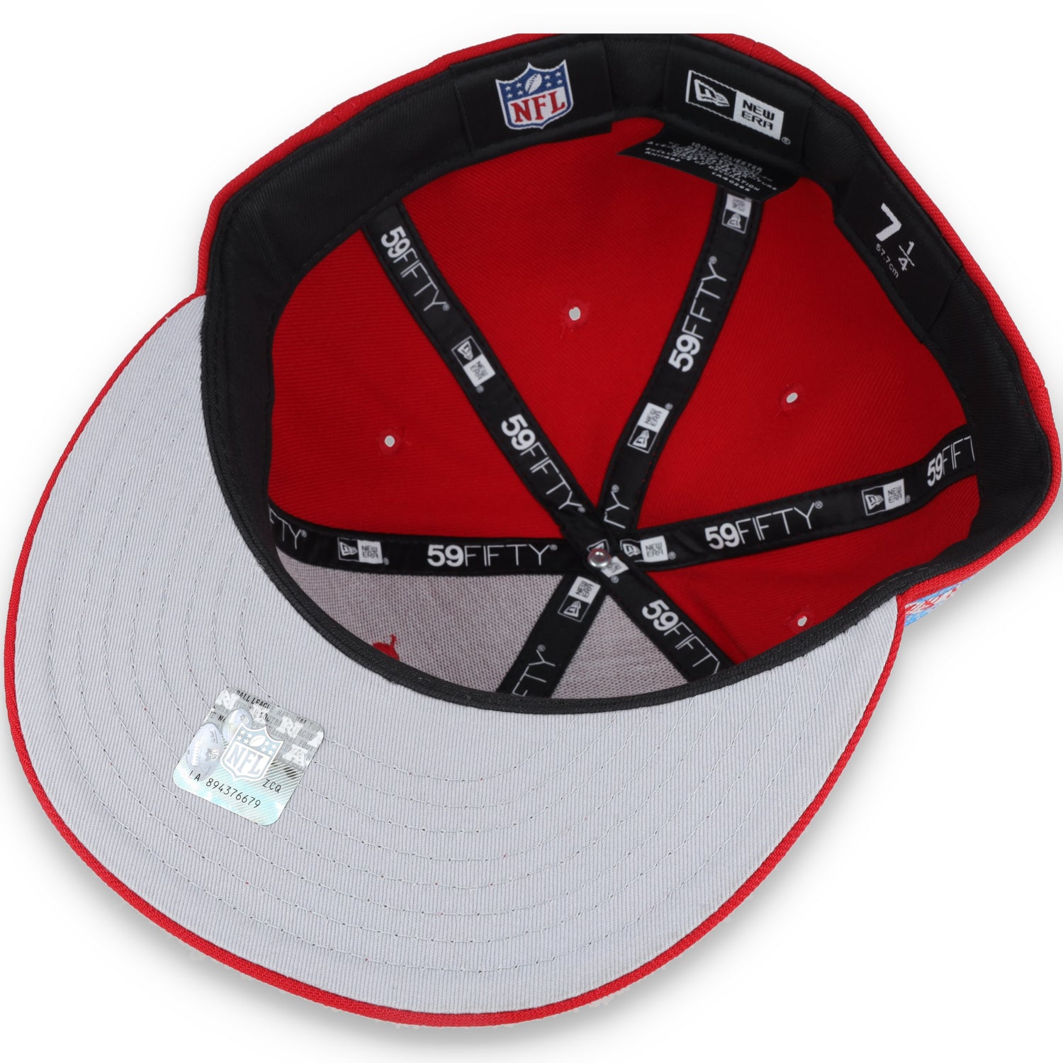 New Era Las Vegas Raiders Shield XVIII Side Patch 59FIFTY Fitted Hat-RED