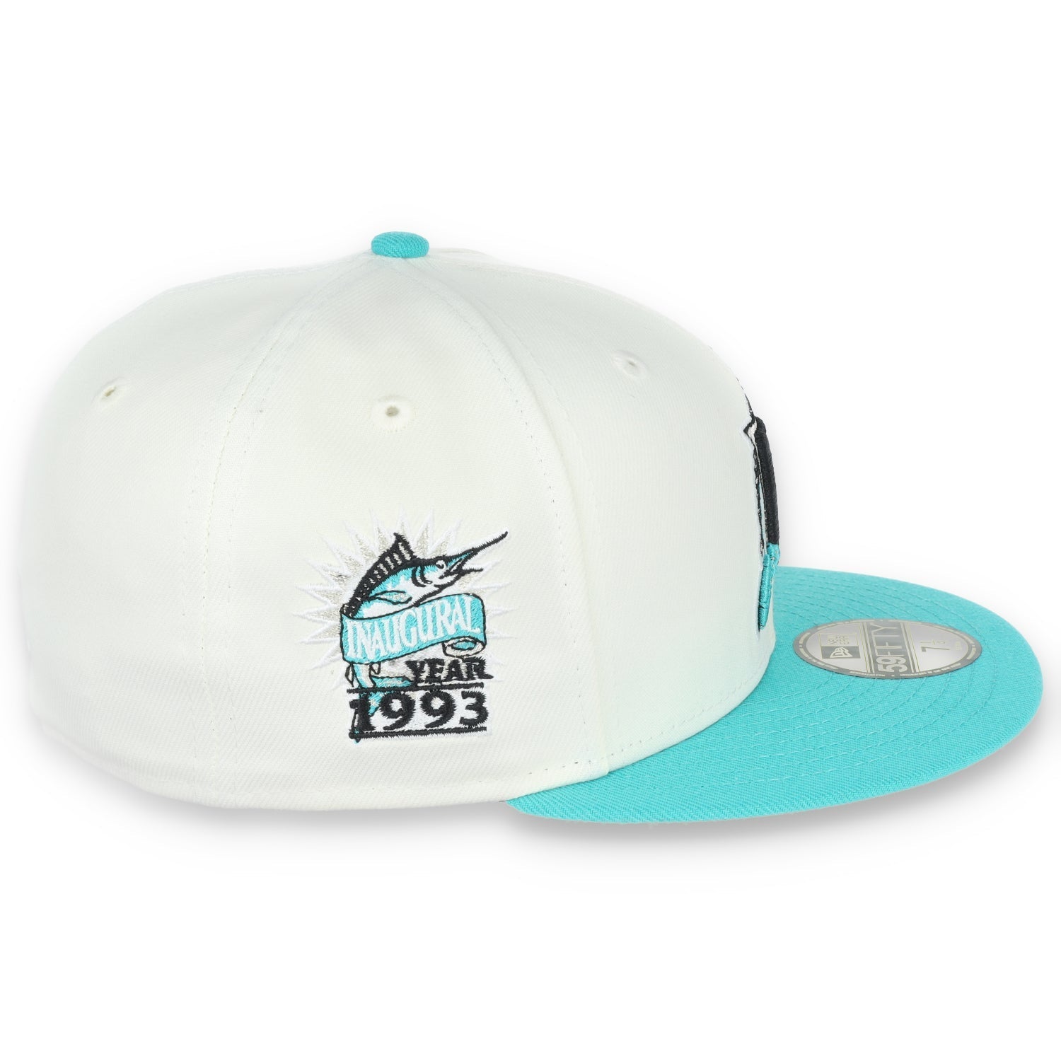 New Era Miami Marlins 1993 Inaugural Patch 59FIFTY Fitted Ivory Hat