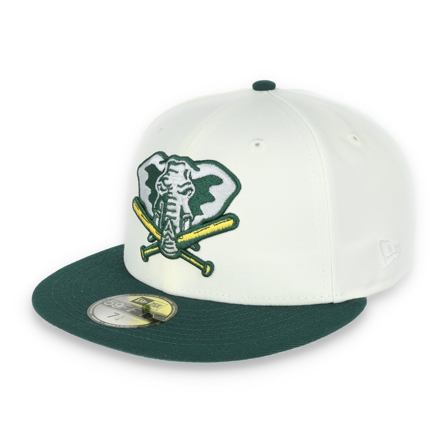 New Era Oakland Athletics 40th Anniversary Patch 59FIFTY Fitted Ivory Hat