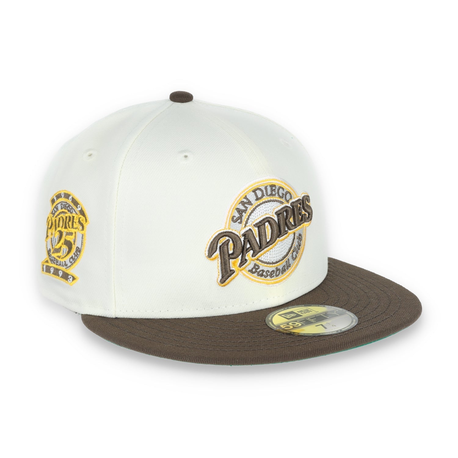 New Era San Diego Padres Patch 25TH ANNIVERSARY 59FIFTY Fitted Ivory Hat-1