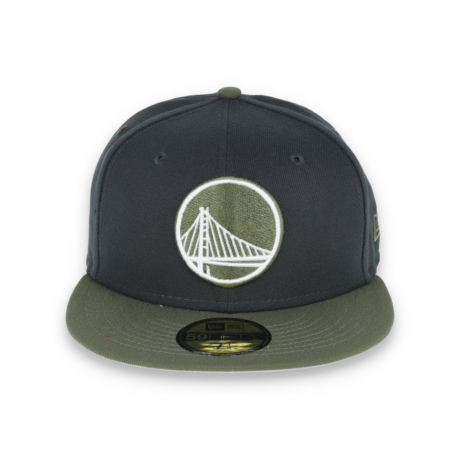 NEW ERA GOLDEN STATE WARRIORS COLOR PACK 2TONE 59FIFTY FITTED HAT- GREY/OLIVE