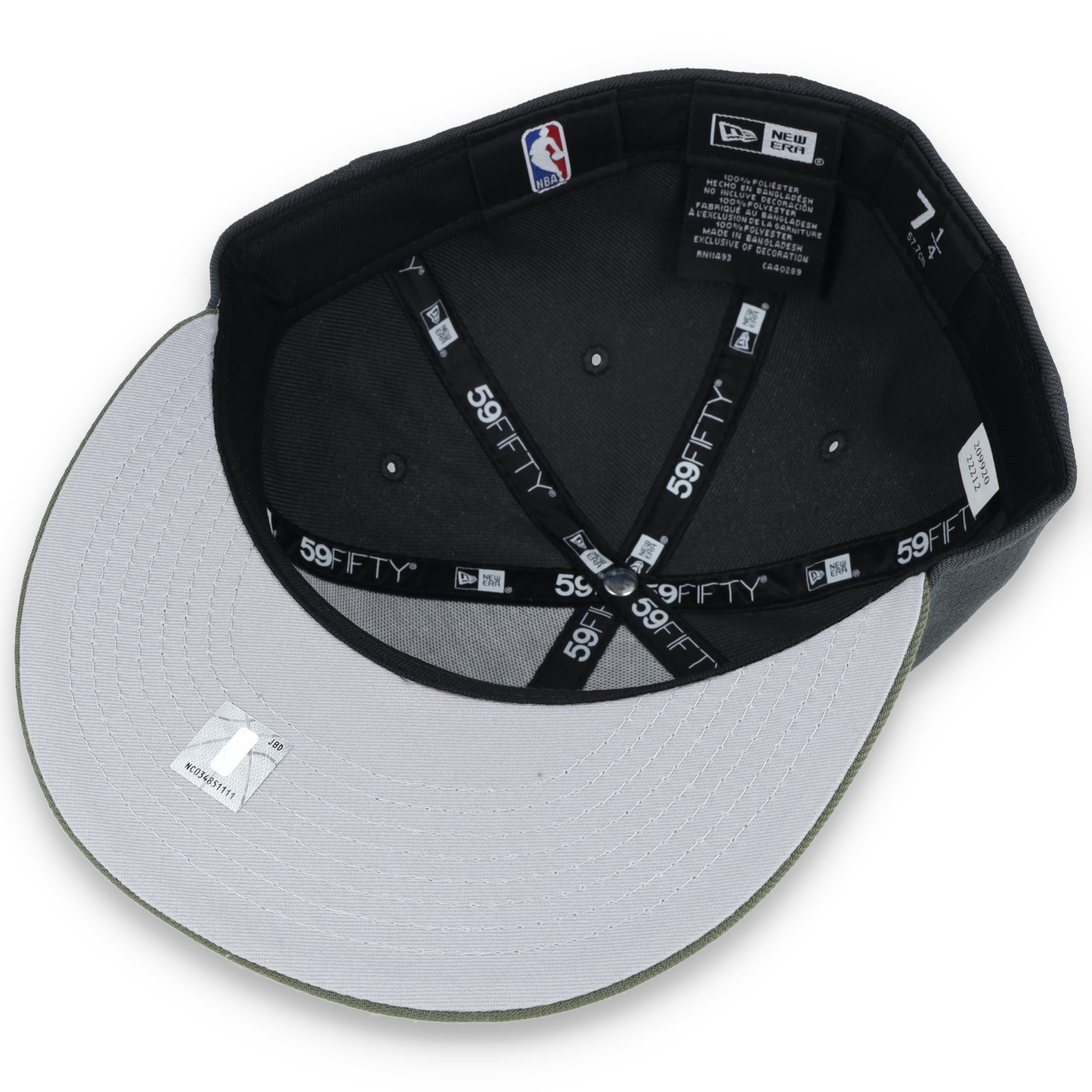 NEW ERA GOLDEN STATE WARRIORS COLOR PACK 2TONE 59FIFTY FITTED HAT- GREY/OLIVE