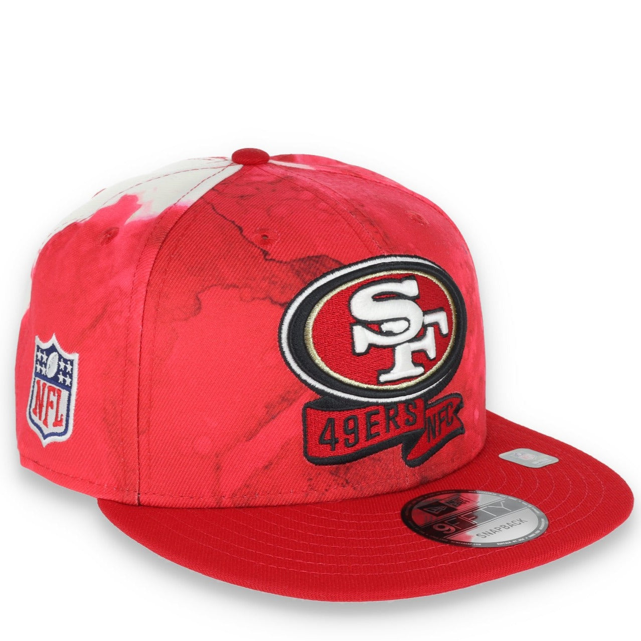 New Era San Francisco 49ers Sideline Ink Dye 9FIFTY Snapback HatRed