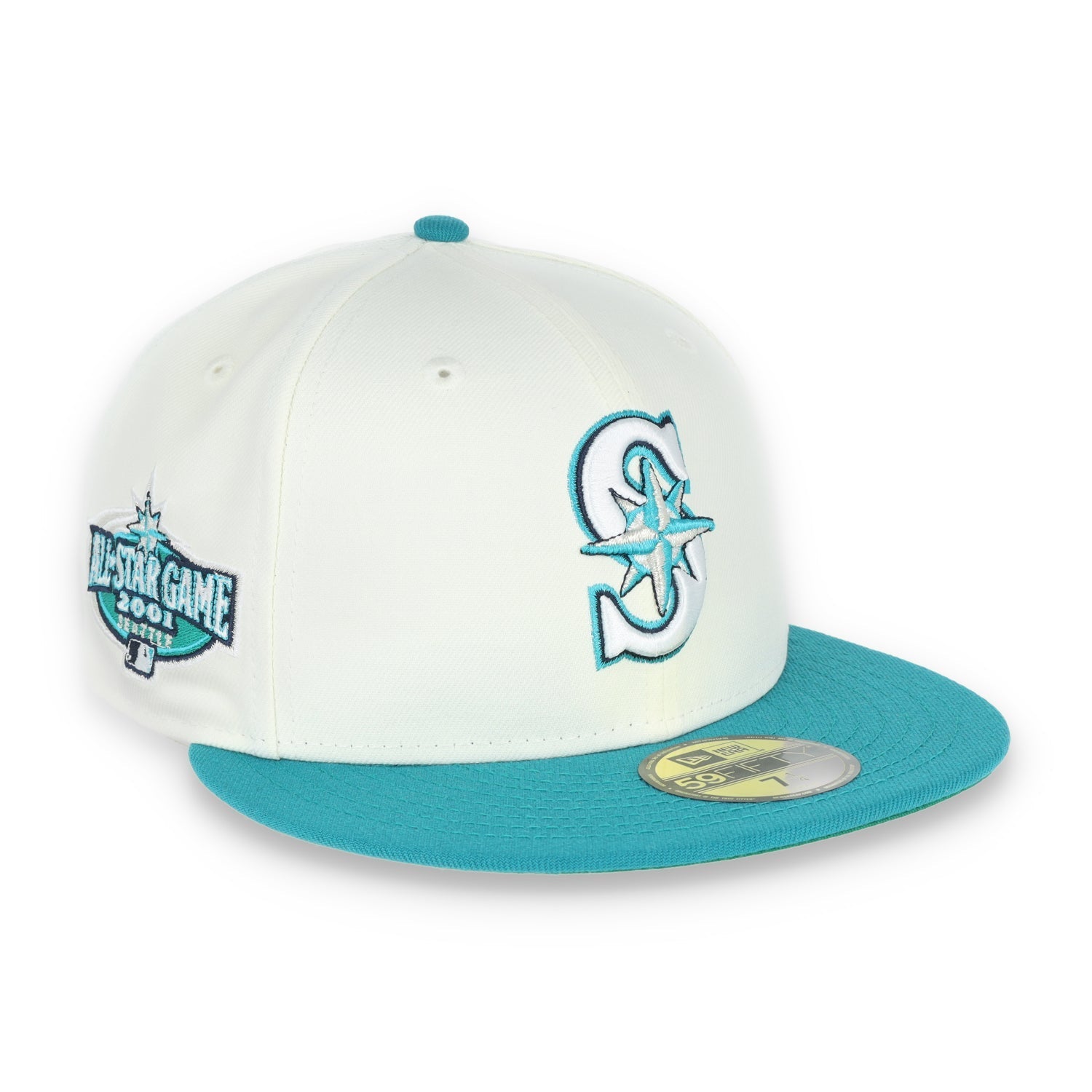 New Era Seattle Mariners 2001 All Star Game Patch 59FIFTY Fitted Ivory Hat