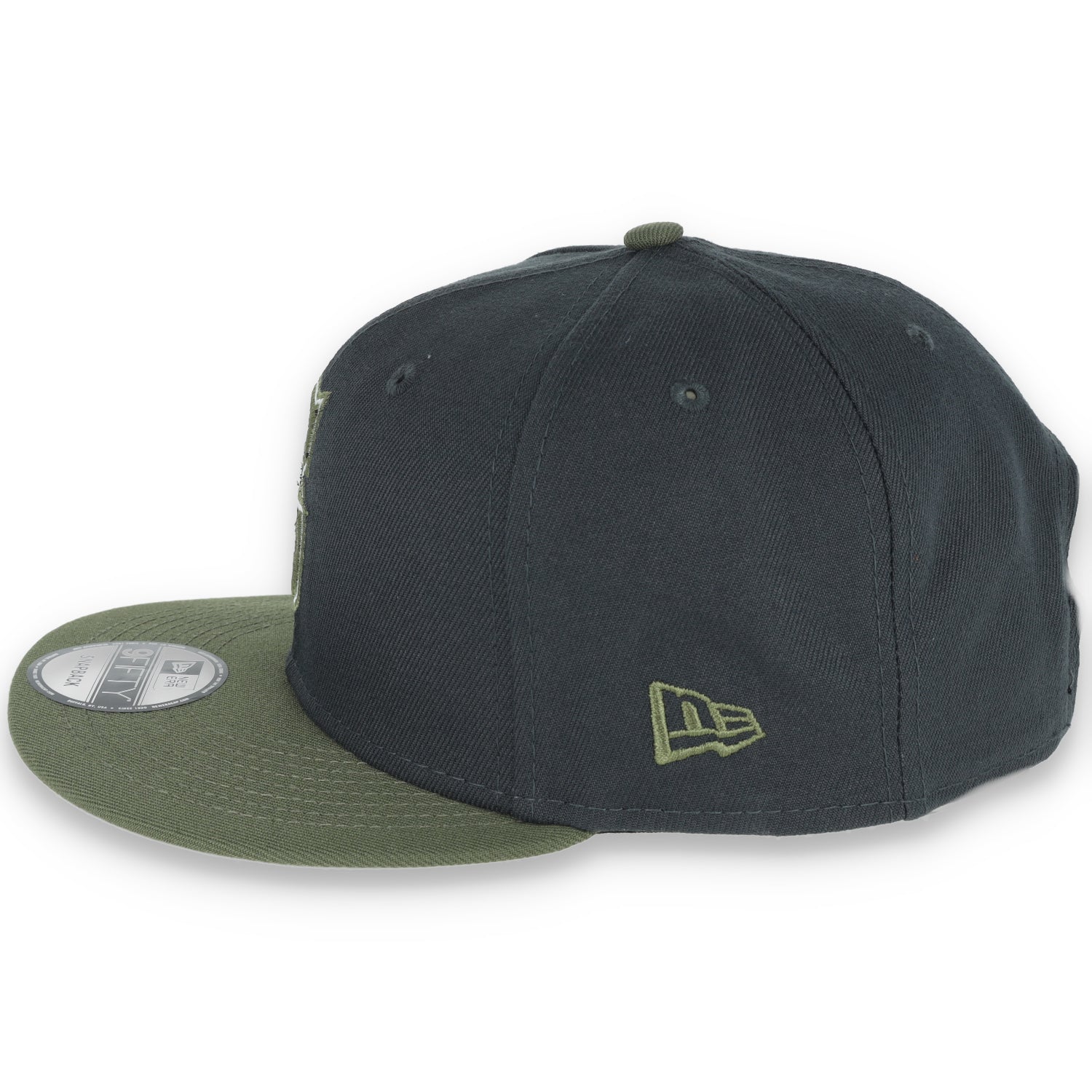 New Era Seattle Mariners 2-Tone Color Pack 9FIFTY Snapback Hat-Grey/Olive