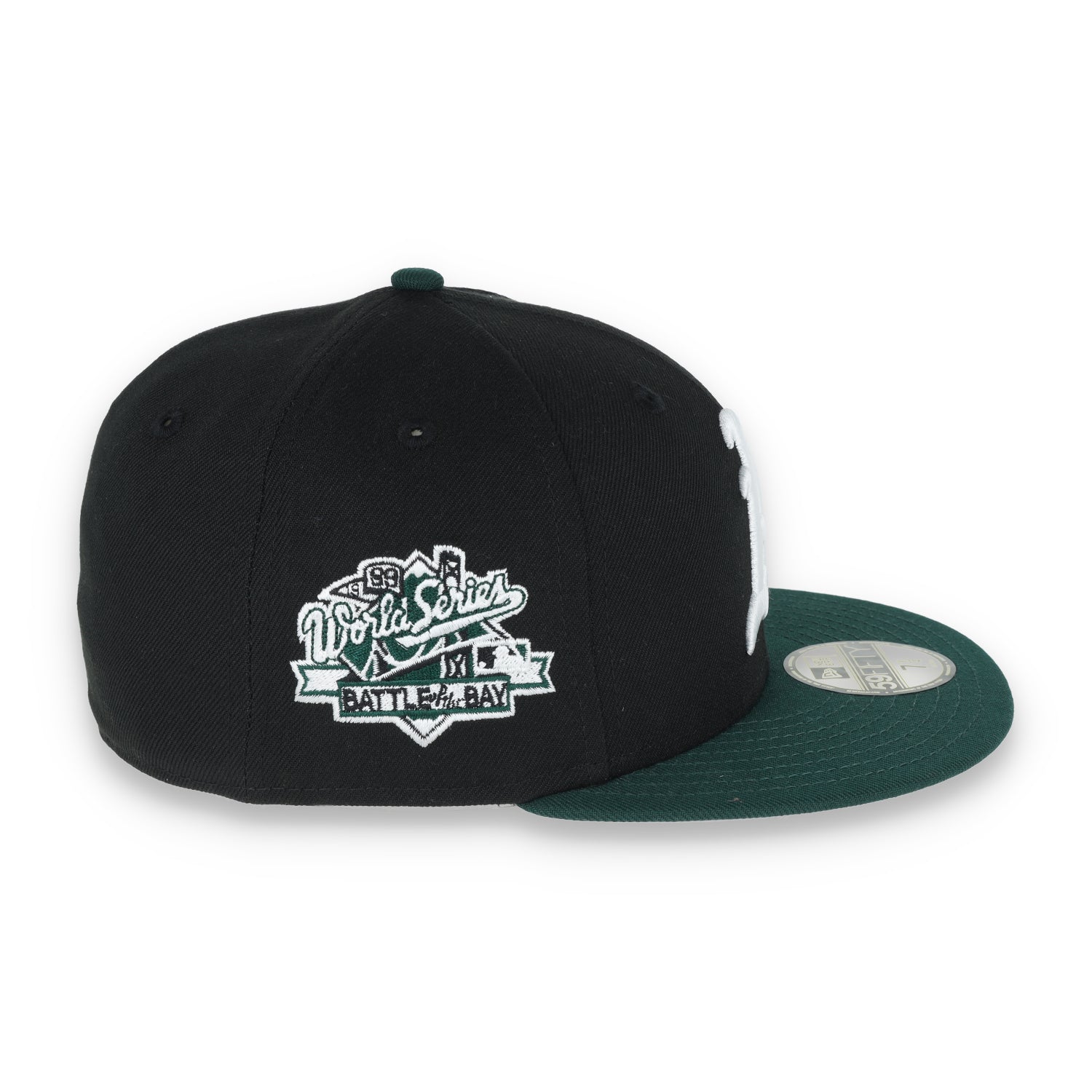 New Era Oakland Athletics 1989 World Series Patch 59FIFTY Fitted-Black/Dk Green