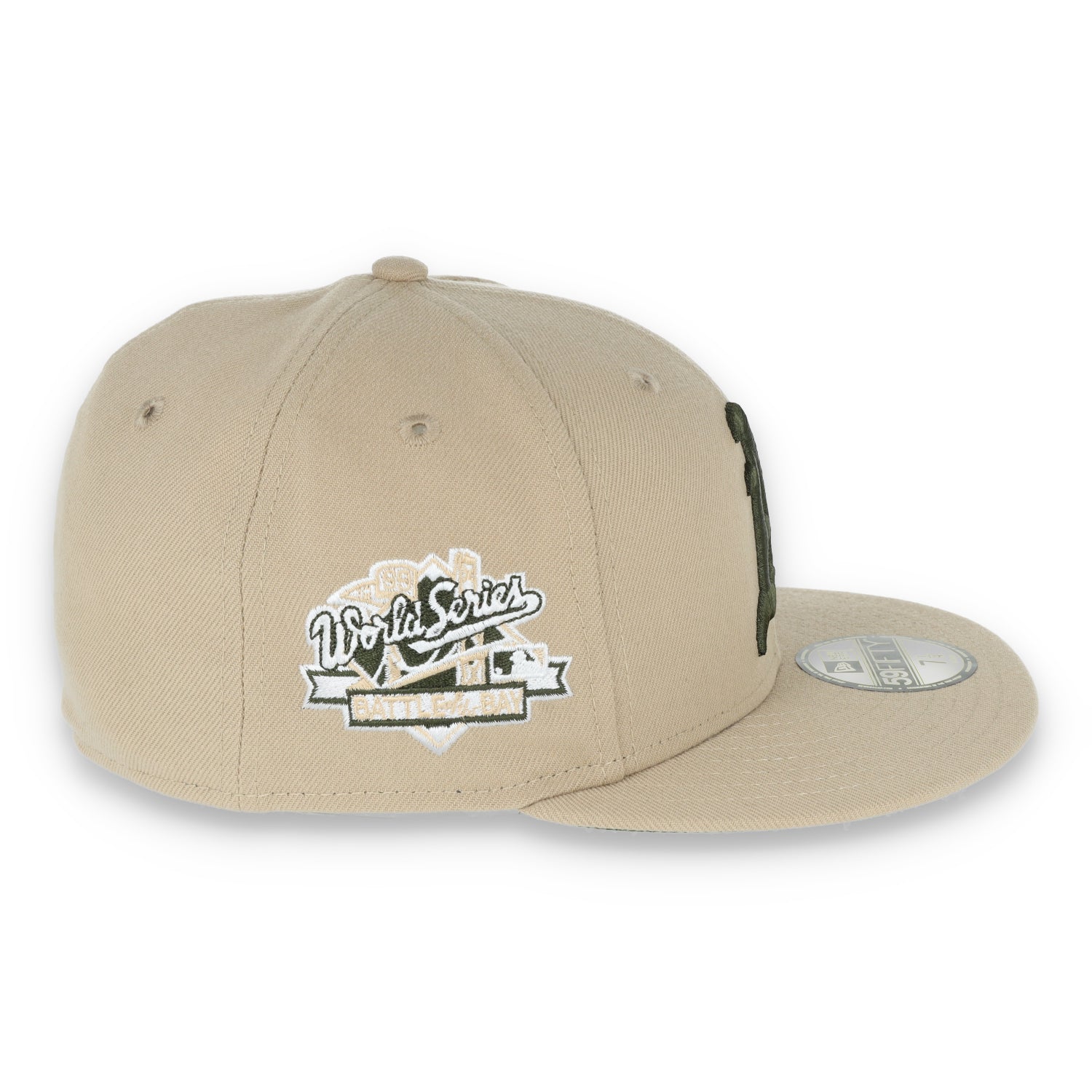 New Era Oakland Athletics 1989 World Series Patch 59FIFTY Fitted-Camel/Rifle