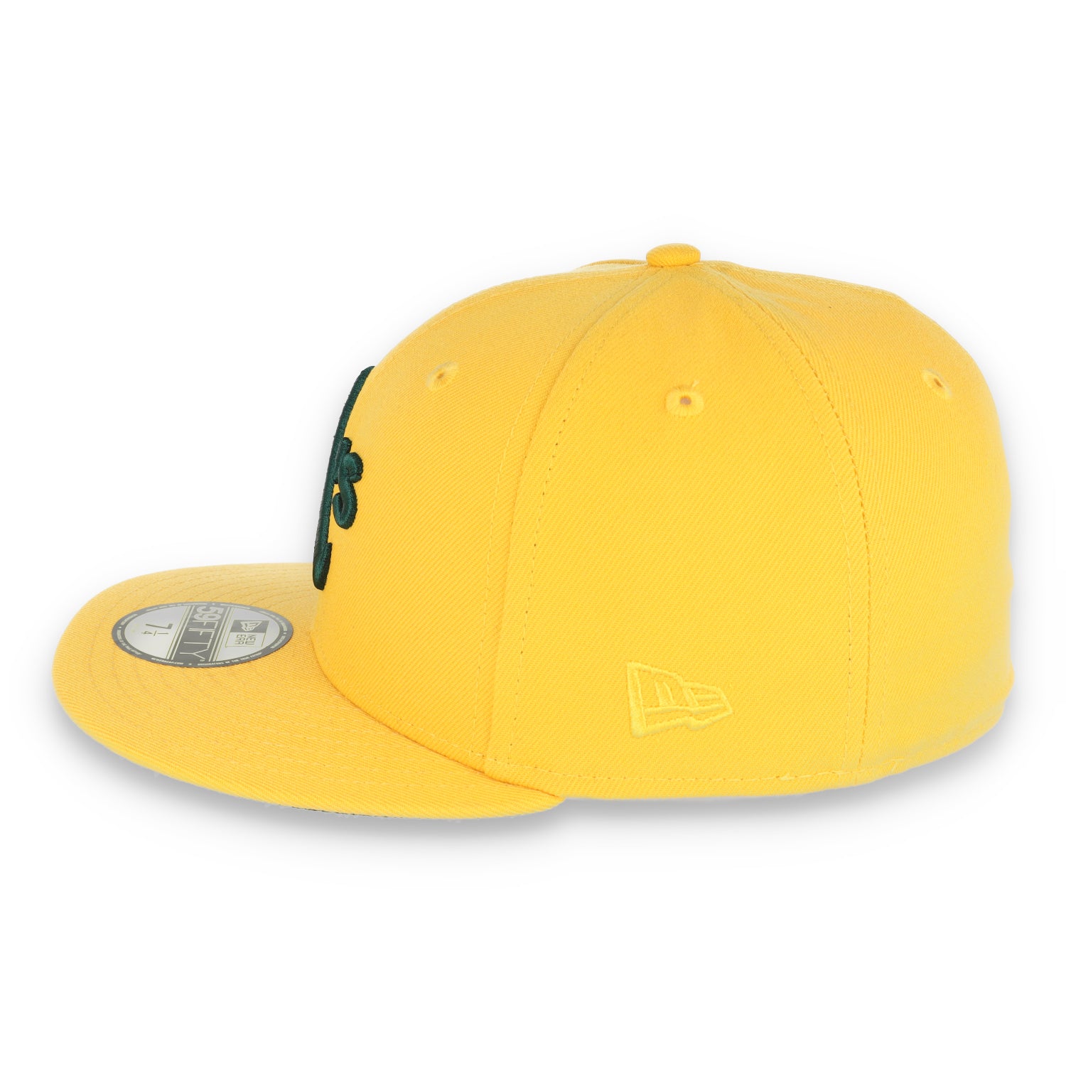 New Era Oakland Athletics 1989 Battle of the Bay Patch 59FIFTY Fitted-Yellow/Forest Green
