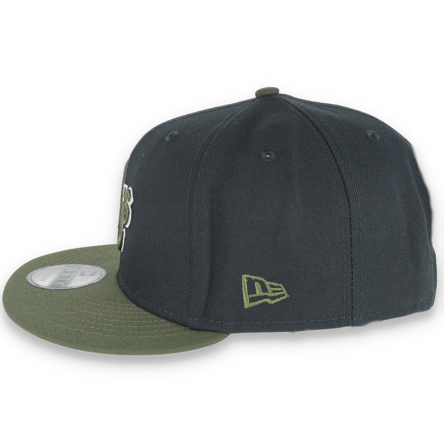 New Era Oakland Athletics 2-Tone Color Pack 9FIFTY Snapback Hat - Grey/Olive