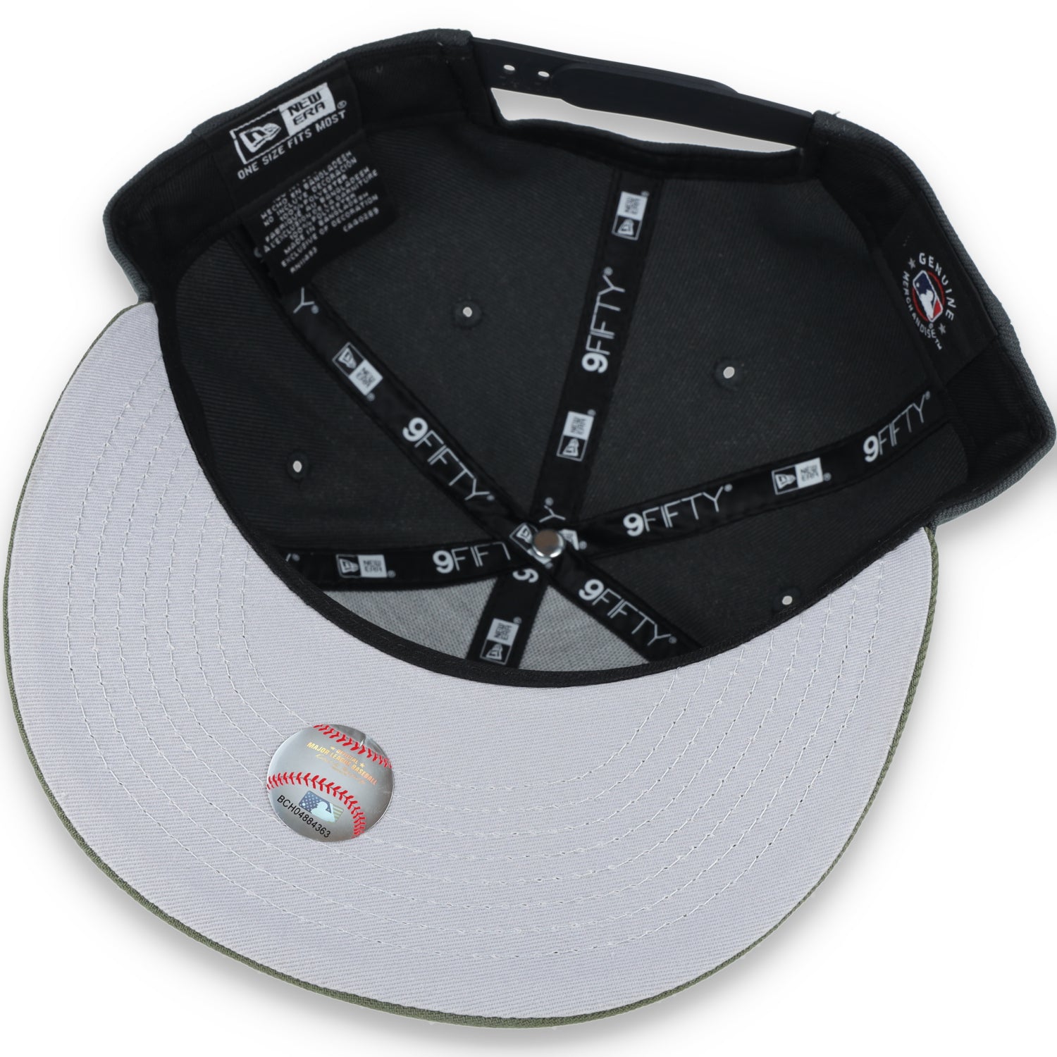 New Era Oakland Athletics 2-Tone Color Pack 9FIFTY Snapback Hat - Grey/Olive