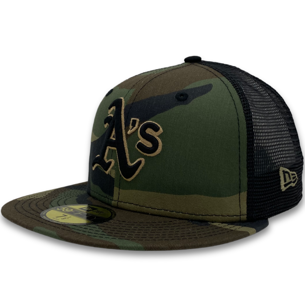 New Era 59Fifty Oakland Athletics TRUCKER WOOD CAP- CAMO