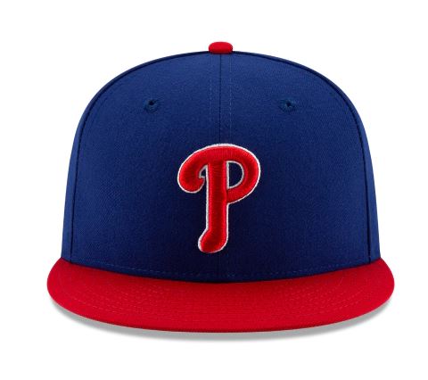 PHILADELPHIA PHILLIES ALTERNATE COLLECTION 59FIFTY FITTED-ON-FIELD COLLECTION-BLUE/RED