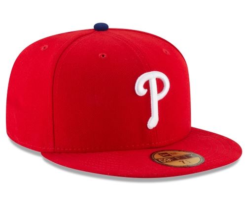 PHILADELPHIA PHILLIES HOME COLLECTION 59FIFTY FITTED-ON-FIELD COLLECTION-RED