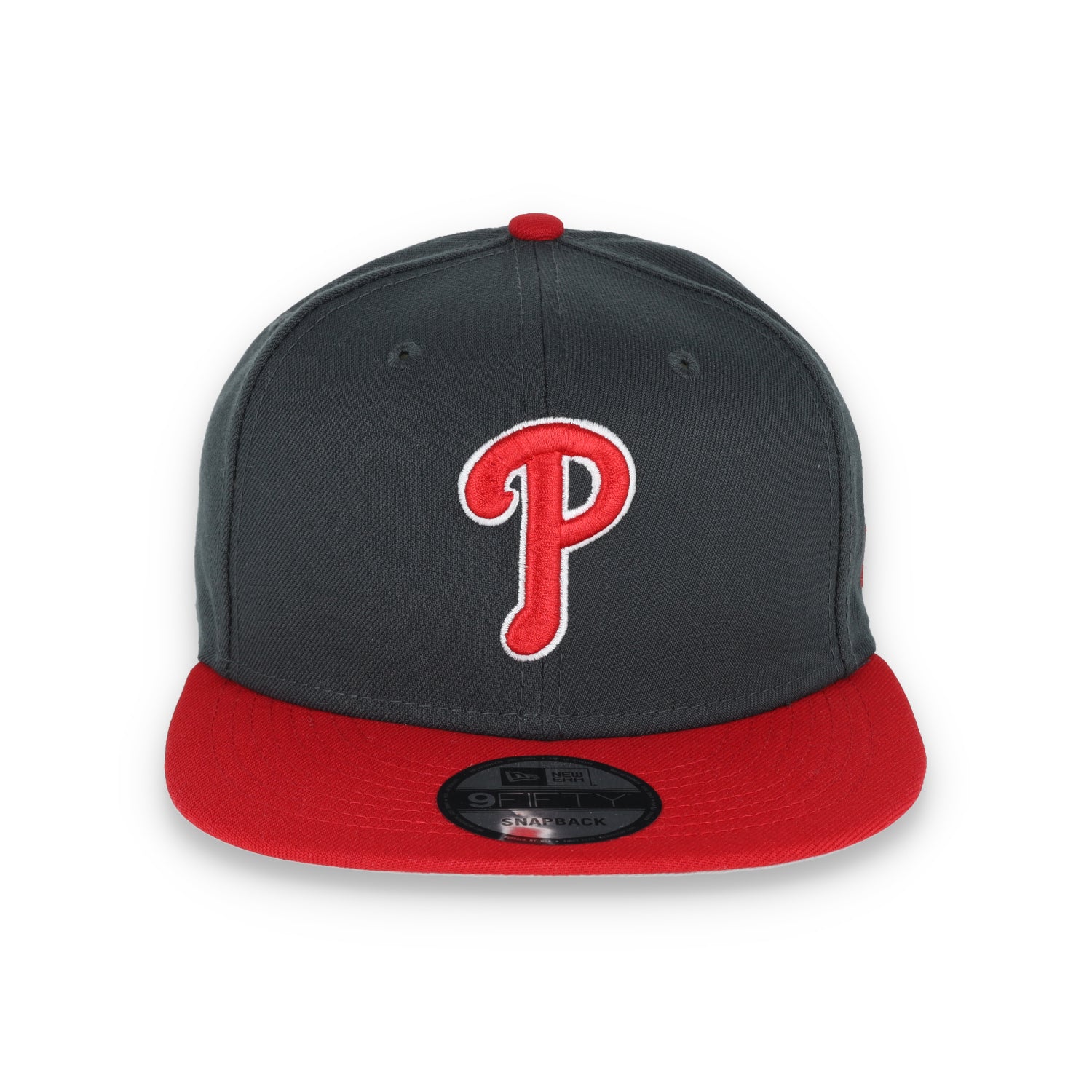 New Era Philadelphia Phillies 2-Tone Color Pack 9FIFTY Snapback Hat - Grey/Scarlet