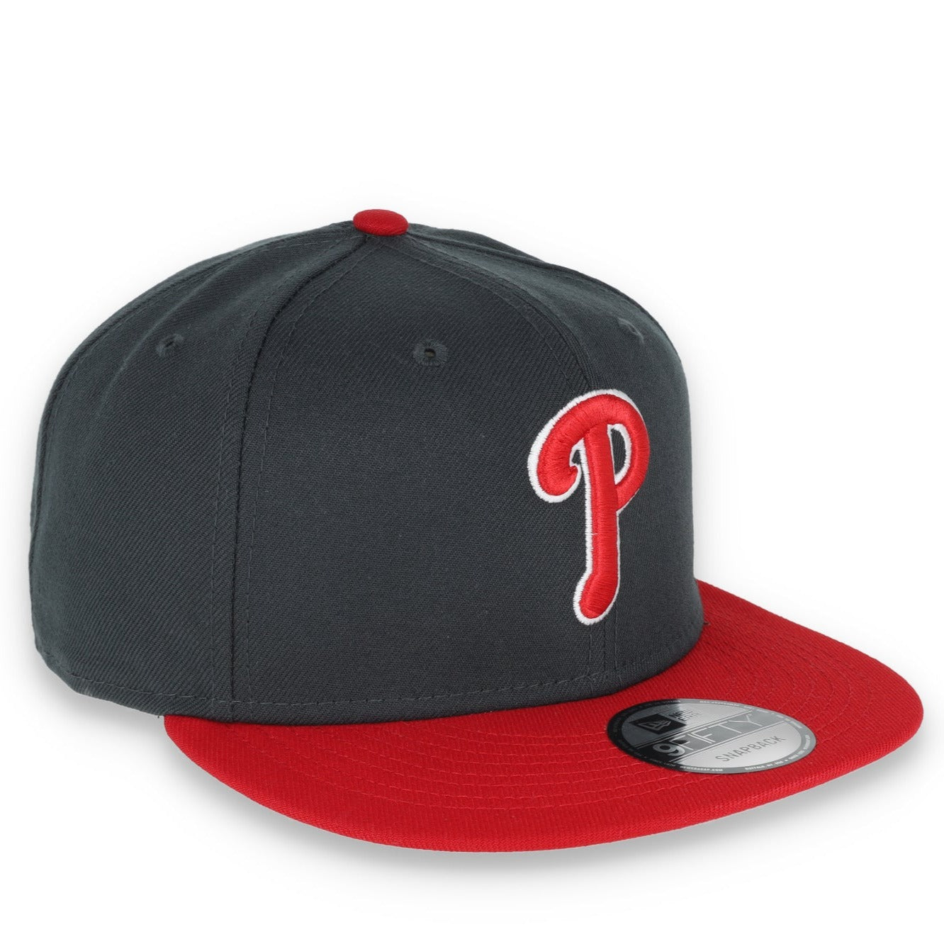 New Era Philadelphia Phillies 2-Tone Color Pack 9FIFTY Snapback Hat - Grey/Scarlet