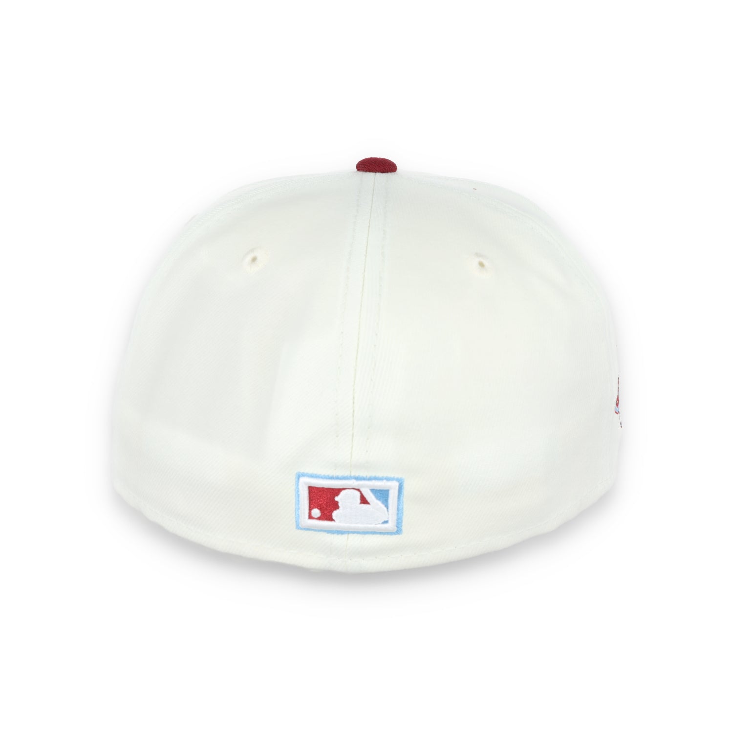 New Era Philadelphia Phillies 1980 World Series Patch 59FIFTY Fitted Hat-Ivory